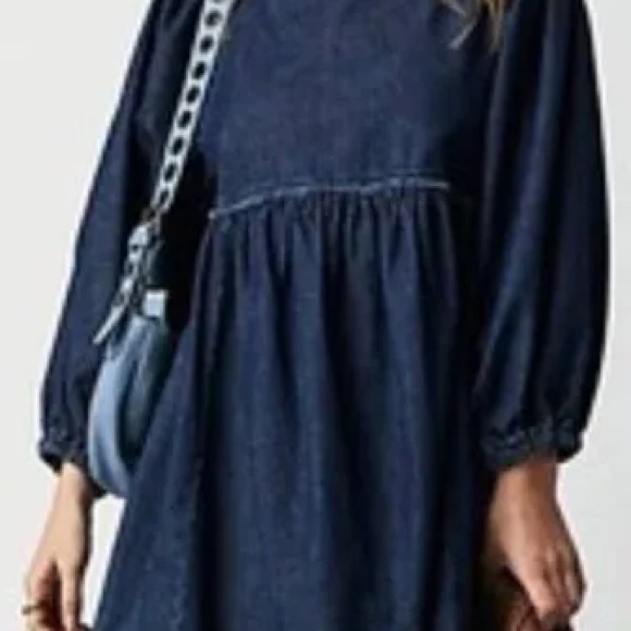Free People Get Obsessed Denim Dress - Picture 3 of 3